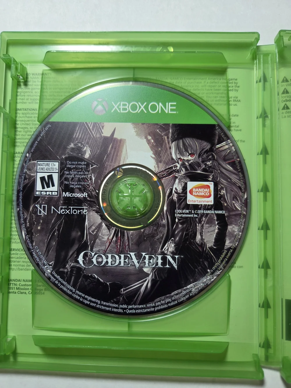 Code Vein Game - Green Case